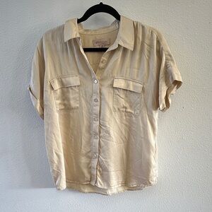 Philosophy Cream Button-Up Blouse